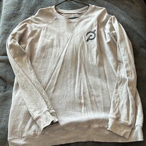 EUC Gray Floral Peloton Sweatshirt size XL